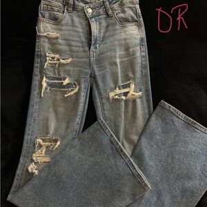 American Eagle High Rise Crossover Flares